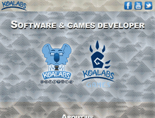 Tablet Screenshot of koalabs-studio.com